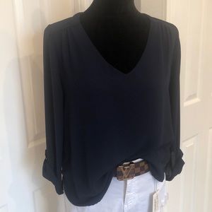 Lily White - Navy top